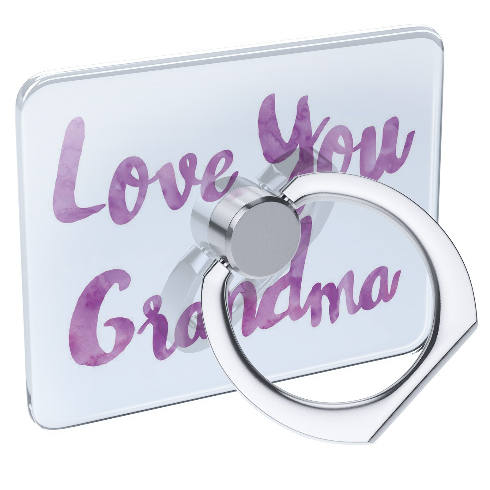 Purple Watercolor Phone Ring Holder - Collapsible Grip Stand for Grandma & Mother's Day Gifts | Perfect for Selfies & Video Calls