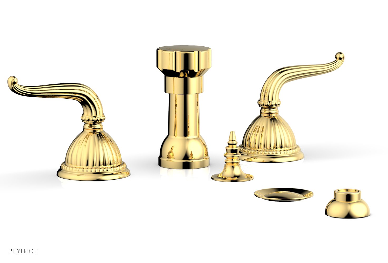 Premium Georgian & Barcelona Style 4-Hole Bidet Faucet Set K4141 - Modern Bathroom Upgrade for Hygiene & Comfort