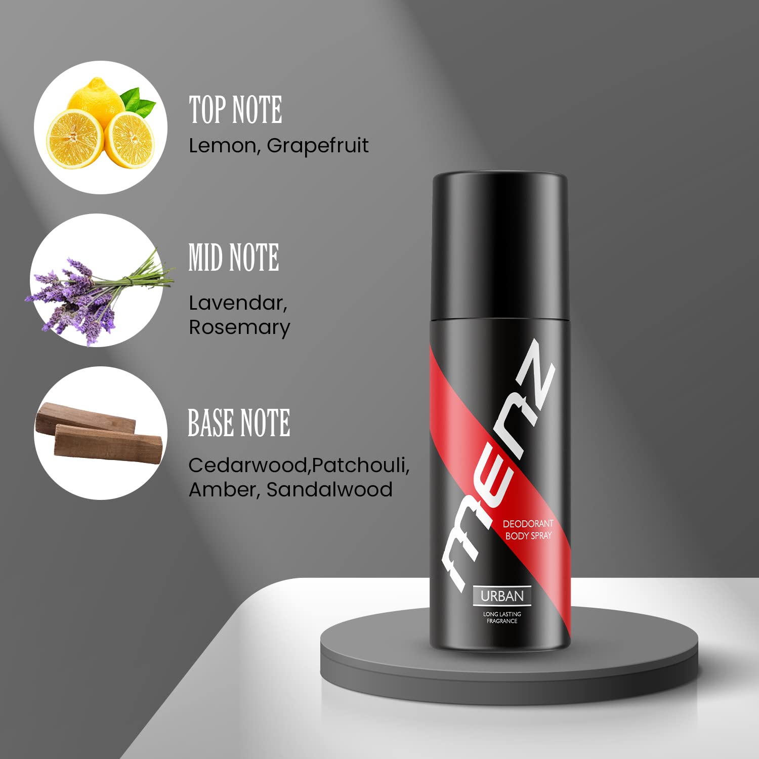 Premium Men's Deodorant Body Spray - Long Lasting Fresh Scent for All-Day Odor Protection | Luxury Fragrance for Men | URBAN Scent (Pack of 2) | Ideal for Gym, Work & Daily Use