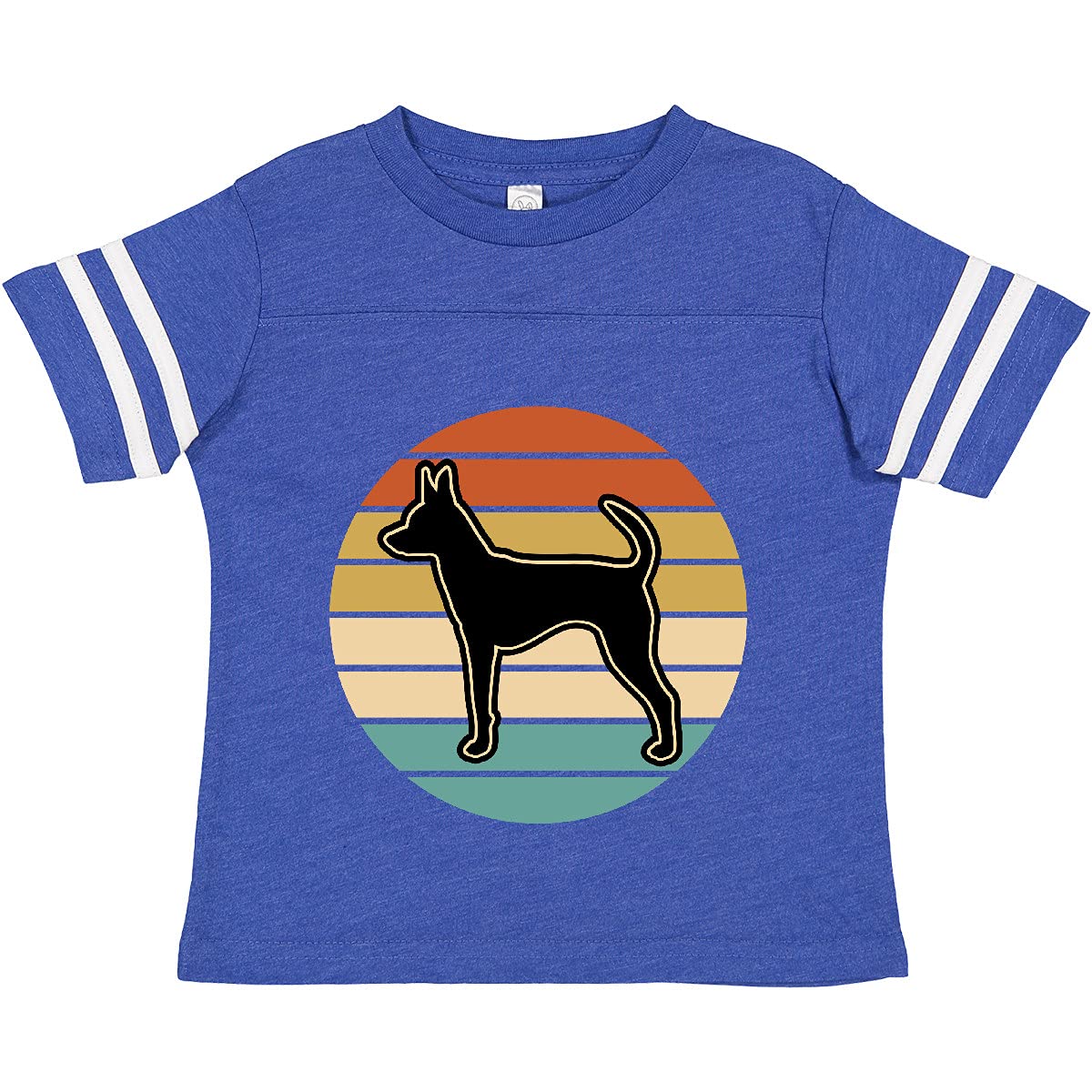 Inktastic Russian Toy Terrier Dog Graphic Toddler T-Shirt - Cute Puppy Apparel for Kids Birthday & Family Pet Lovers Outfit