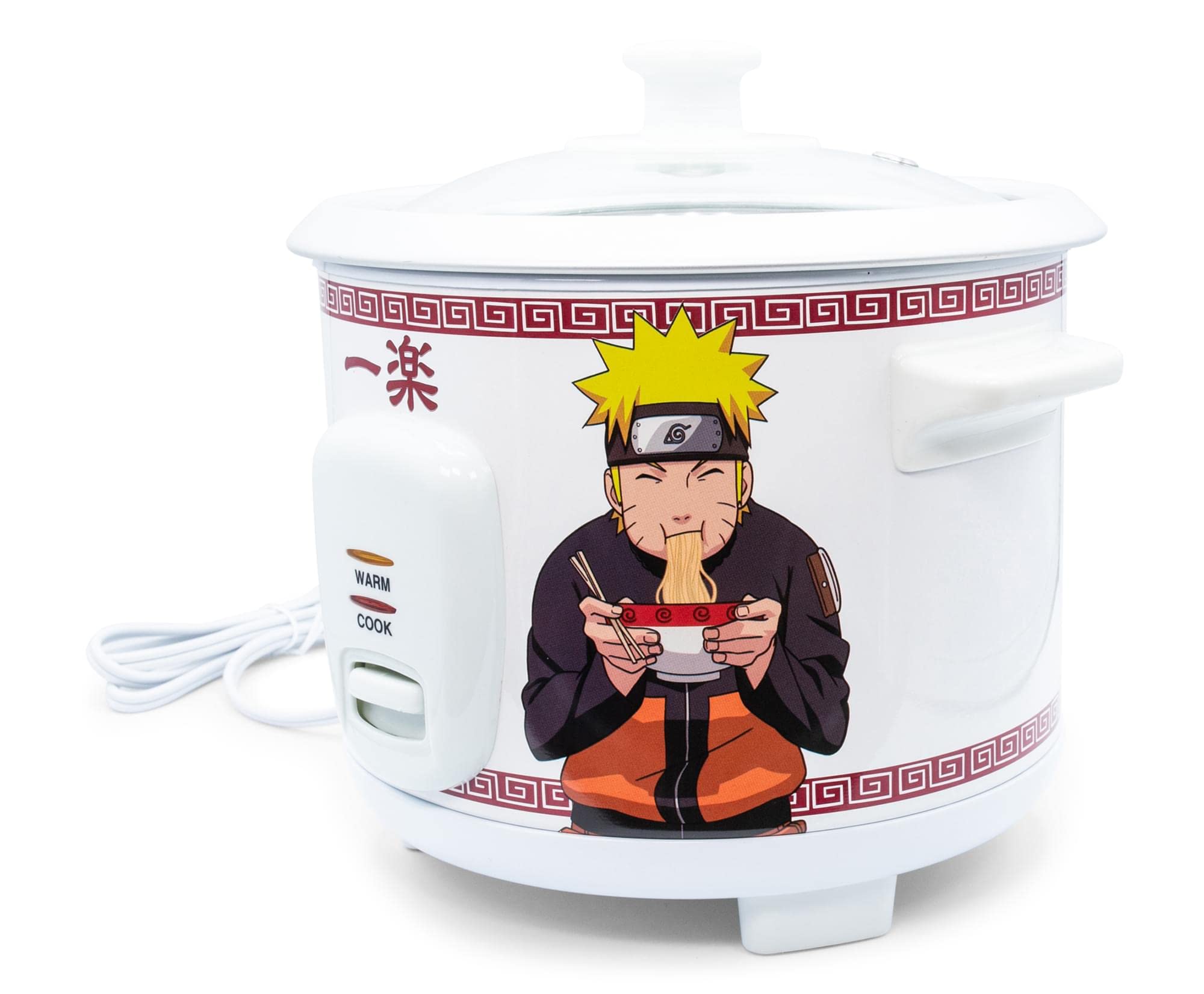 Naruto Shippuden Ichiraku Ramen Automatic Rice Cooker & Warmer | 24oz Multi-Functional Food Steamer for White Rice, Brown Rice & Quinoa | Perfect Anime Manga Gift & Collectible for Fans | Ideal for Home, Office & Dorm Use