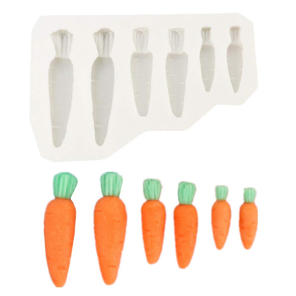 QTMY Easter Carrot Silicone Molds for Resin, Chocolate, Candy Making - Perfect for DIY Crafts, Holiday Baking & Easter Decorations