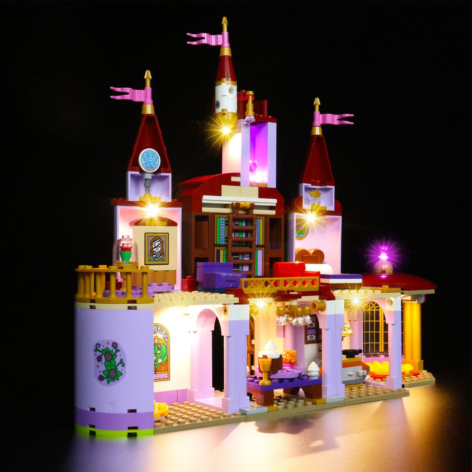 LEGO Disney Belle and The Beast's Castle 43196 Light Kit - LED Lighting Set for LEGO Building Blocks | Enhance Your Disney Princess Castle Display for Home Decor & Collectors
