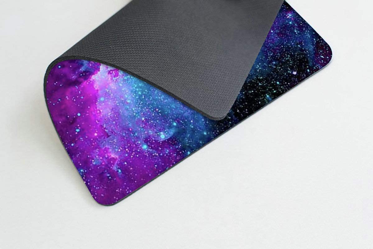 Galaxy Nebula Universe Space Mouse Pad - Custom Non-Slip Rubber Base Mousepad for Computer, Laptop, Office & Gaming Desk Accessories - Perfect for Work, Gaming & Home Office Setup