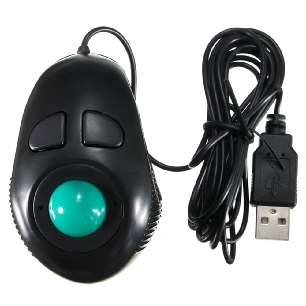 Ergonomic Trackball Mouse for PC - Thumb Control, 4D Mini for Win7/8/XP - Office & Gaming Use