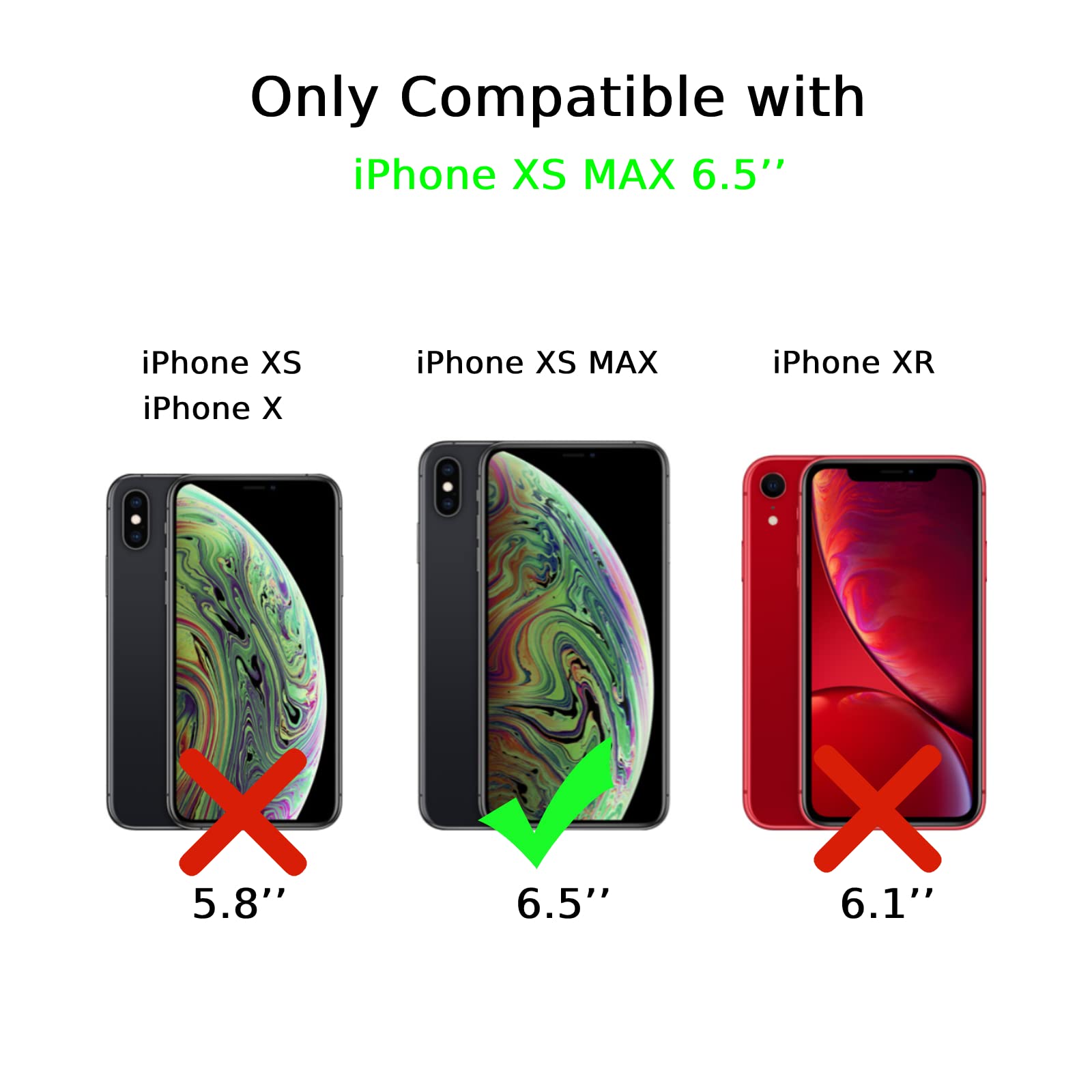 Hippie Moon Art TPU Case for iPhone Xs Max - Trendy Protective Cover for Women & Men | Perfect for Music Festivals, Boho Lovers & Everyday Use