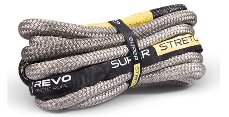 Bushranger Super Stretchy Kinetic Rope 12,000kg (26,455 lbs) Breaking Strength - 9m (30ft) Recovery Rope for Off-Road Vehicles, 4WD, Jeep & Truck Recovery - Heavy Duty Towing & Winching Accessory