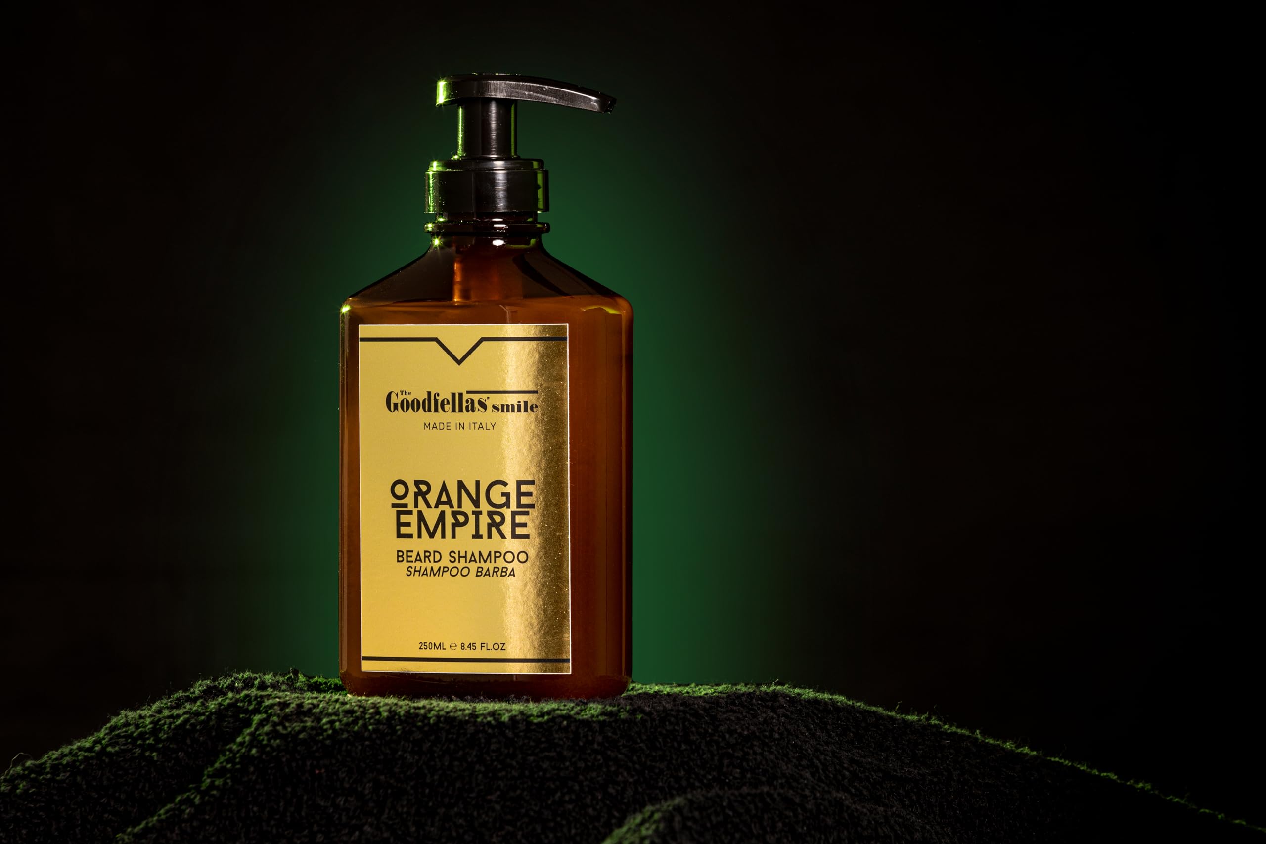 The Goodfellas' Smile Orange Empire 3-in-1 Beard Care Gift Set for Men - Beard Shampoo, Conditioner & Oil - 100% Made in Italy - Perfect for Daily Grooming & Beard Maintenance