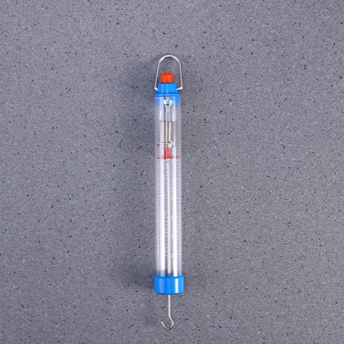 **25N/2500g Transparent Plastic Mechanical Spring Scale with Hanging Hook - Perfect for Kitchen, Lab, School & Industrial Weight Measurement**