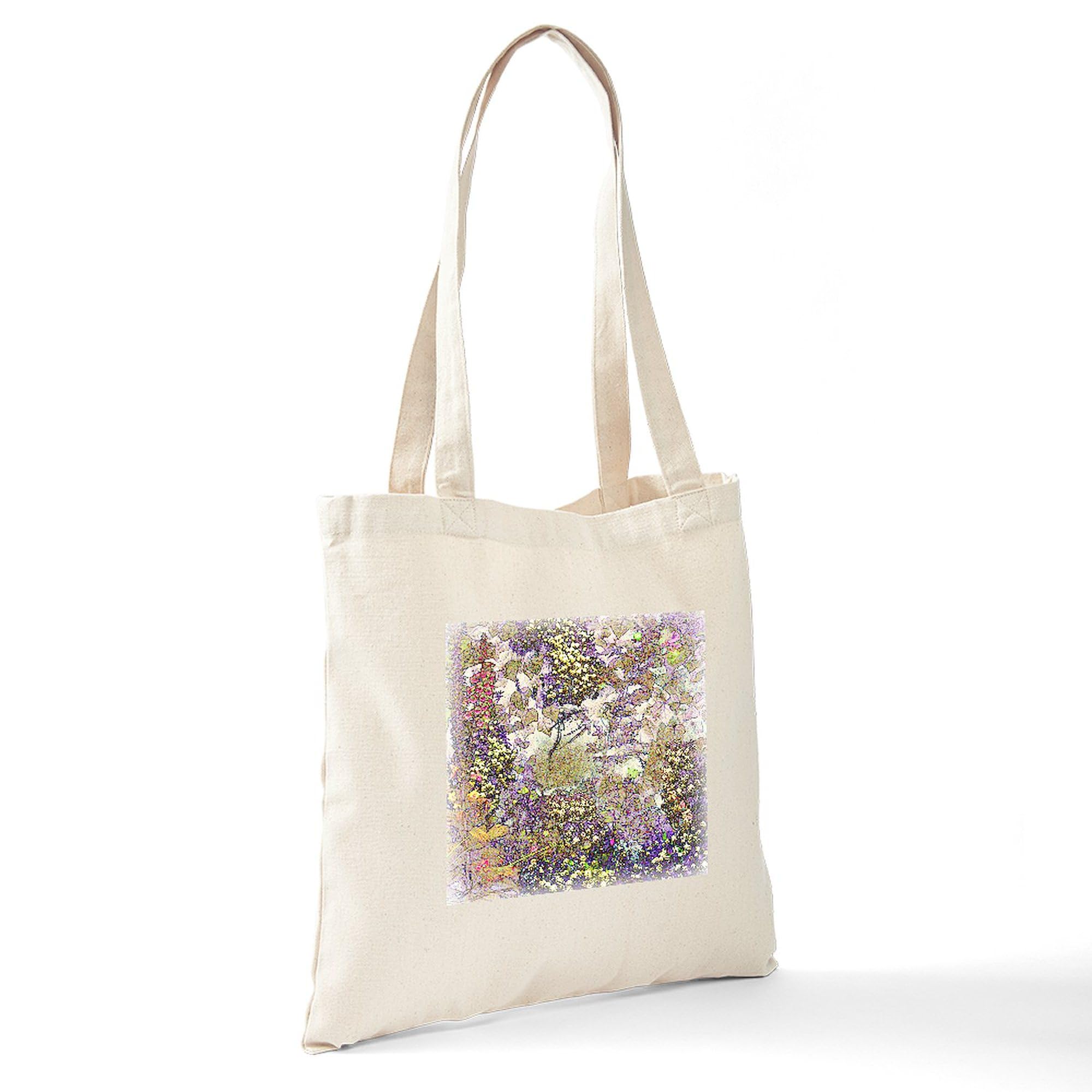 Nature's Floral Arrangement Tote Bag - Eco-Friendly Natural Canvas Reusable Shopping Bag for Groceries, Beach & Daily Use