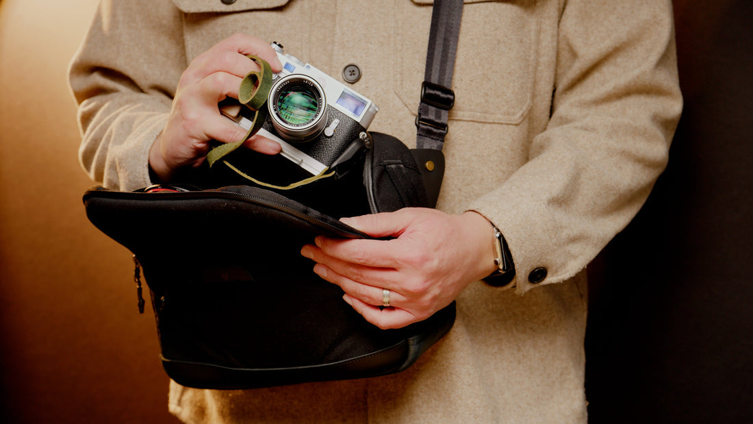 Clever Supply Co. 6L Black Camera Sling Bag - Waterproof & Anti-Theft DSLR Shoulder Bag for Photographers - Perfect for Travel, Hiking & Street Photography