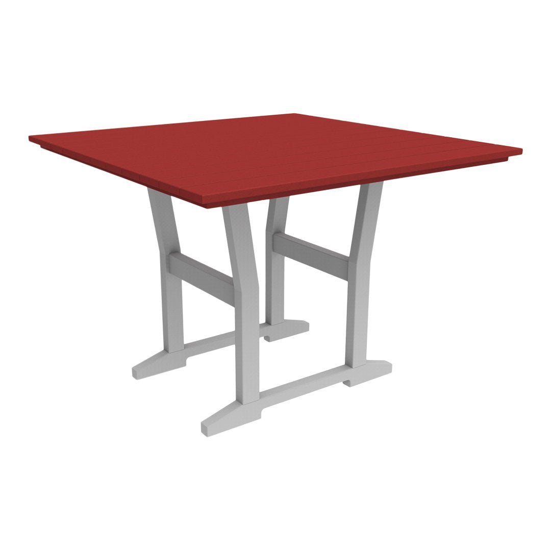 Coastline Cafe Square Dining Table - 36 Inch Modern Kitchen Table for Small Spaces, Breakfast Nook, or Outdoor Patio - Perfect for Apartments, Condos, and Bistro Settings