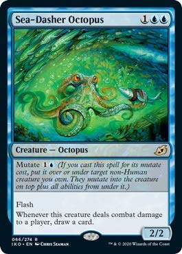 Magic: The Gathering - Sea-Dasher Octopus Card from Ikoria: Lair of Behemoths | MTG Collectible Trading Card Game | Perfect for Deck Building & Commander Play