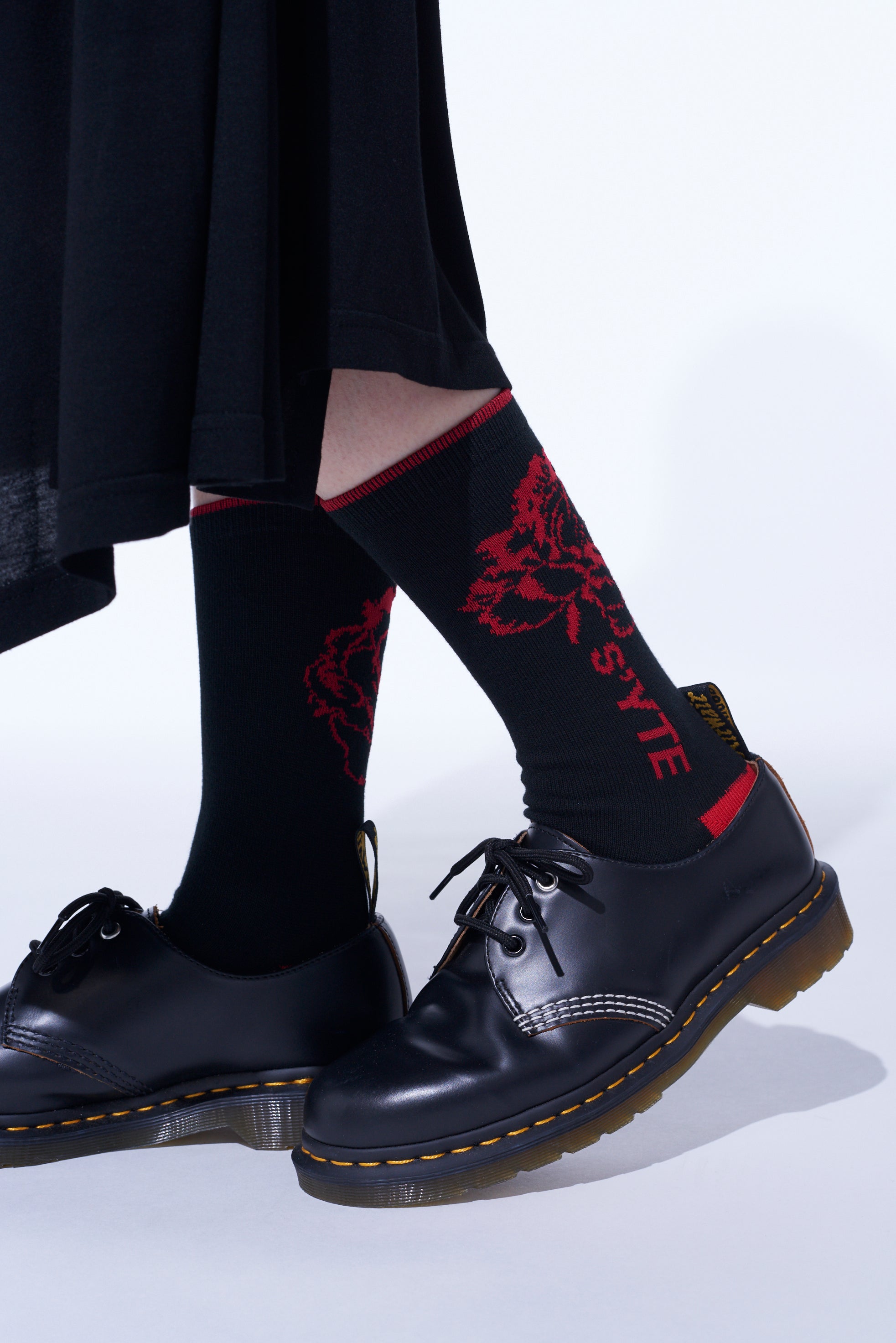 Soft Cotton Floral Socks for Women - Breathable Plain Stitch Design - Perfect for Casual Wear, Work, and Everyday Comfort