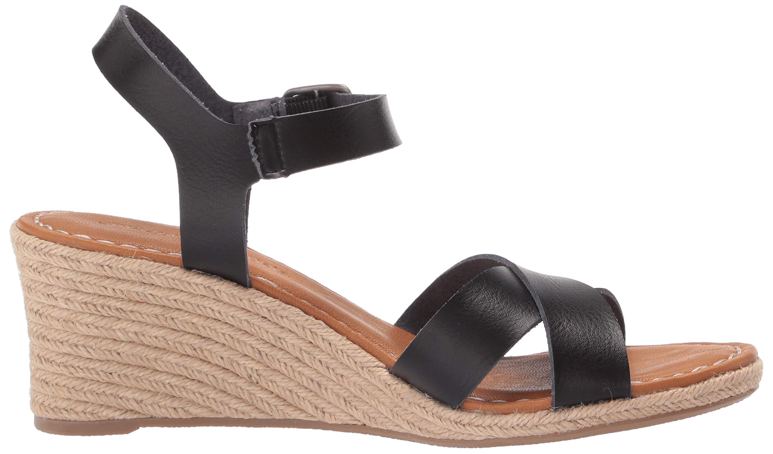 Amazon Essentials Women's Espadrille Wedge Sandals - Comfortable Summer Casual Shoes for Beach, Vacation & Outdoor Wear