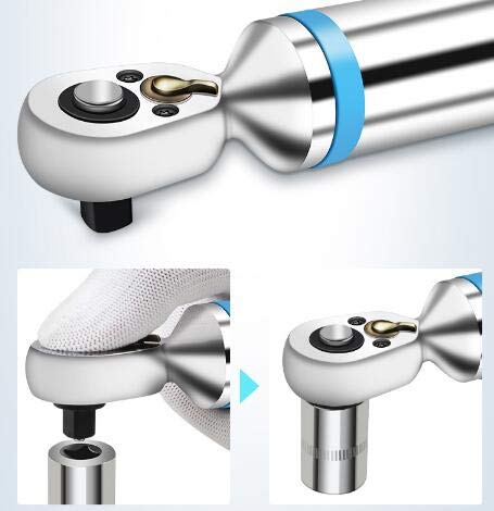 3/8 Inch Adjustable Digital Torque Wrench 1.5-30Nm with ±2% Accuracy - Perfect for Automotive Repair, Bicycle Maintenance & Industrial Assembly