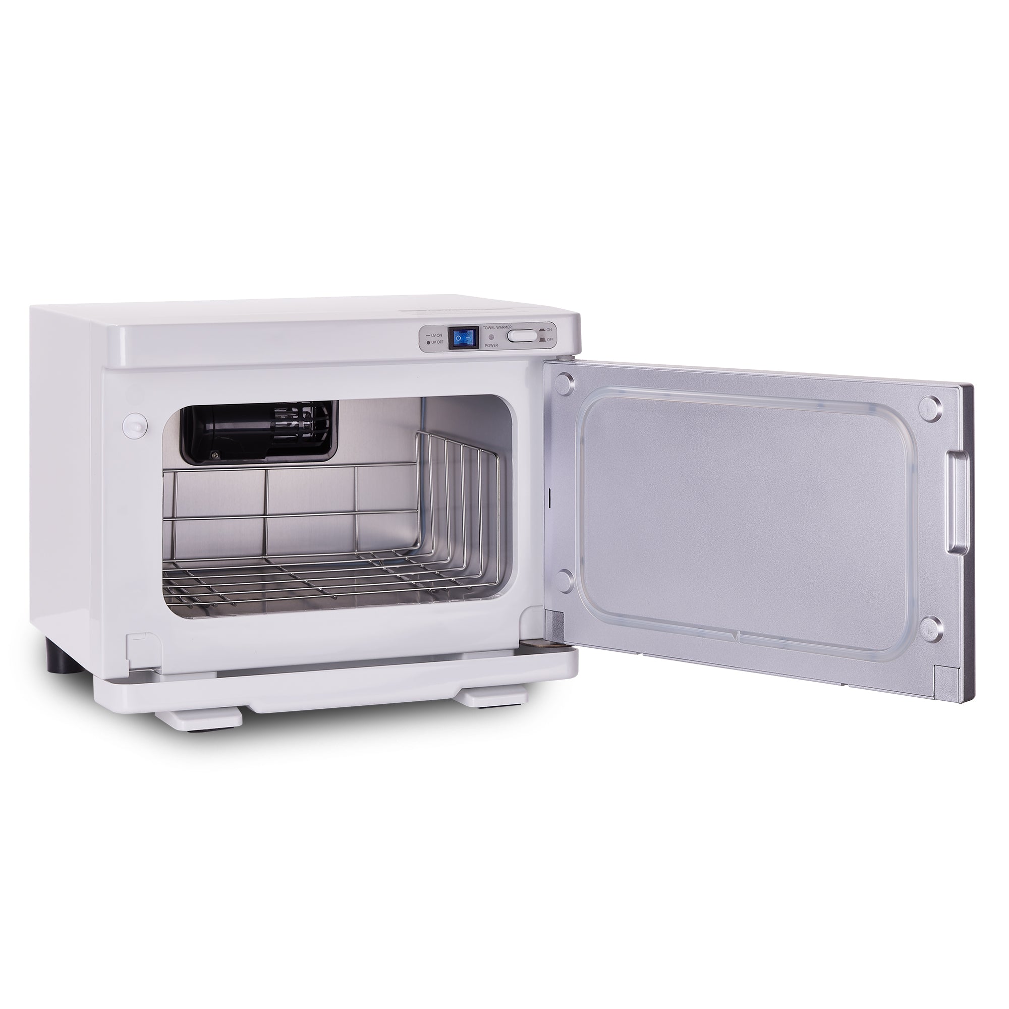 Earthlite Mini Towel Cabinet - Compact White Bathroom Storage Organizer for Spa, Salon & Home Use
