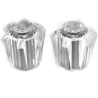 Premium Faucet Handles 1 Pack - Chrome Finish for Kitchen & Bathroom Sink - Easy Installation & Durable Design