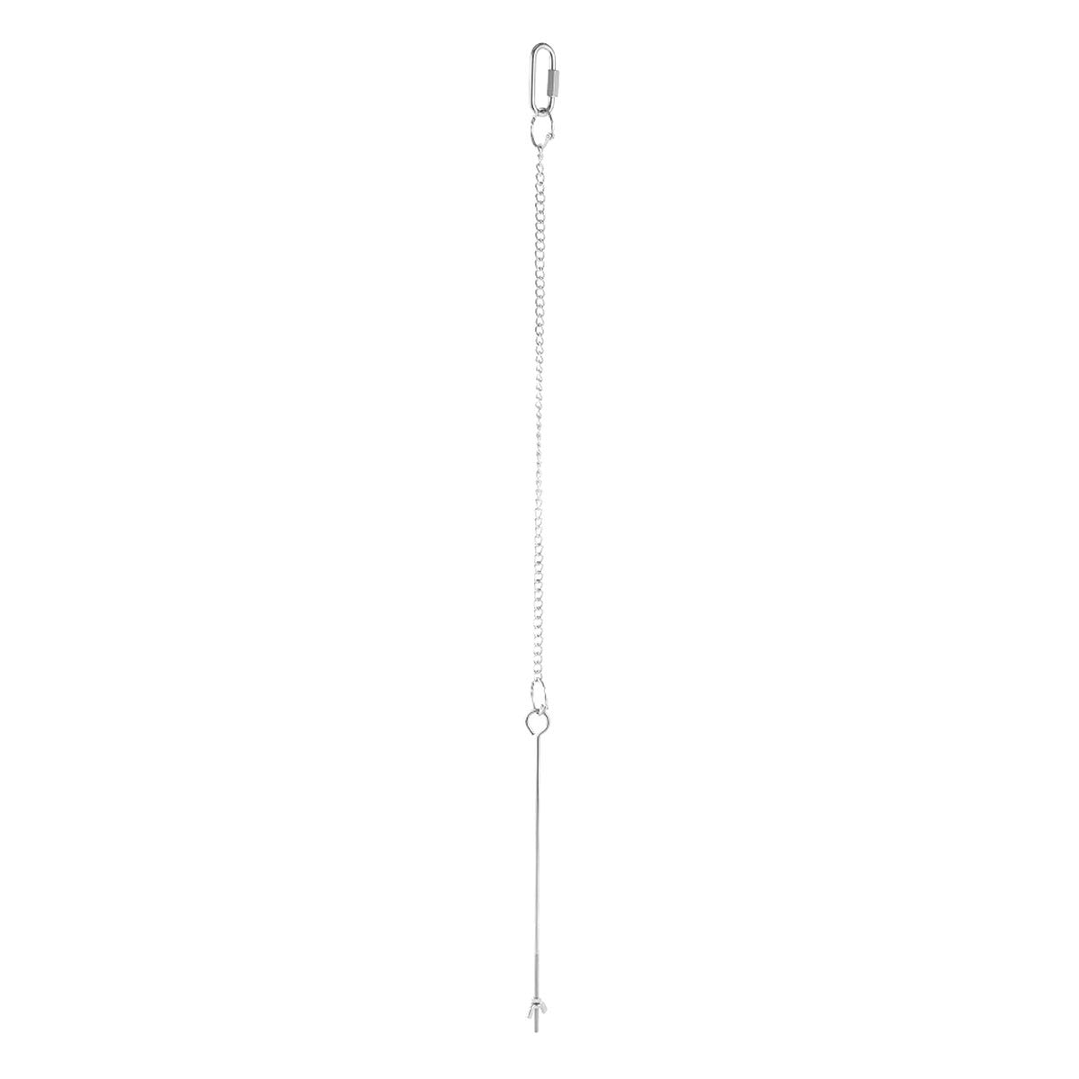 Stainless Steel Parrot Fruit & Vegetable Fork Toy - Bird Feeder Skewer with Tray for Small Birds, Treat Holder for Cockatiels, Lovebirds, Parakeets - Perfect for Cage Enrichment & Healthy Snacking
