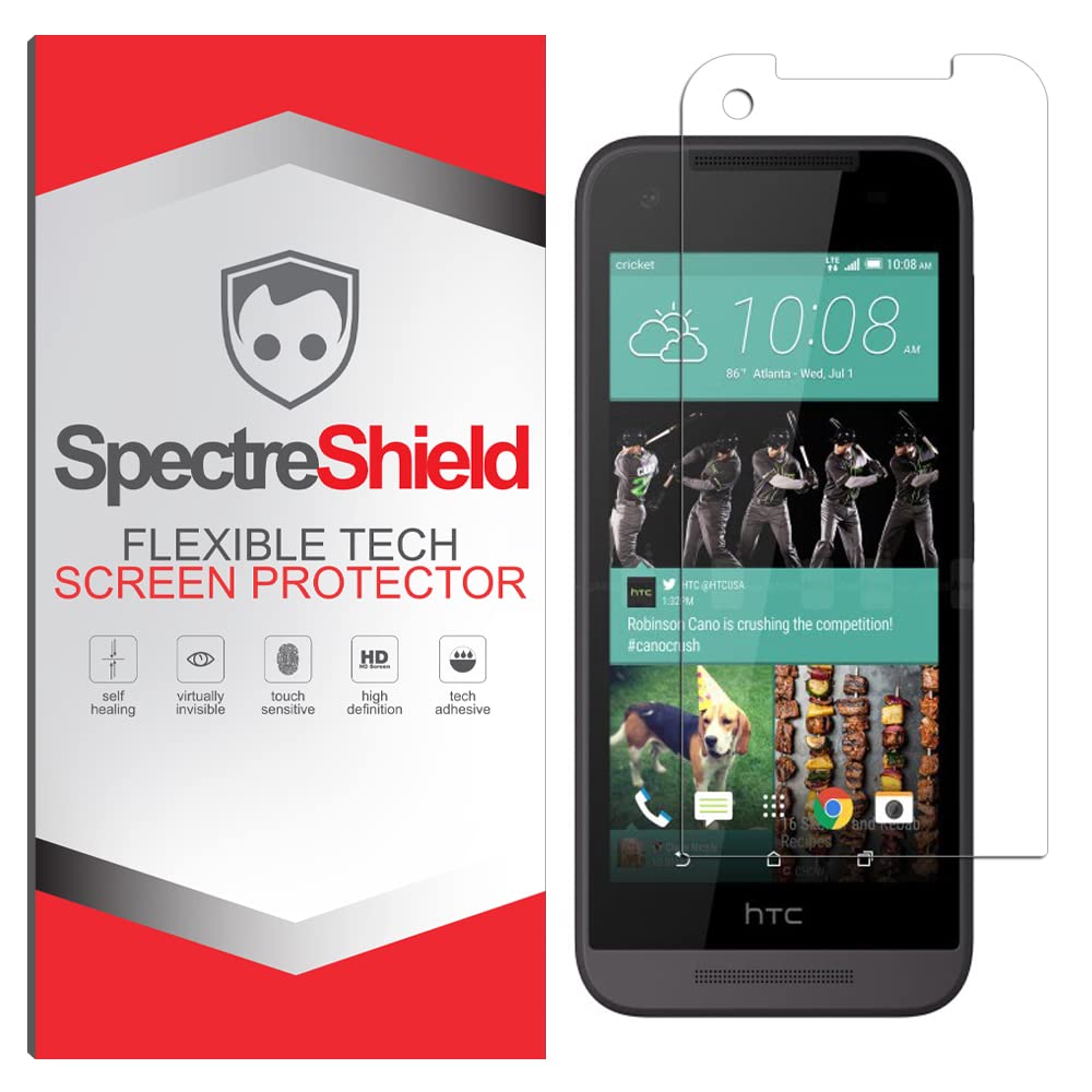 Spectre Shield Screen Protector for HTC Desire 520 - Case Friendly, Flexible TPU Film with Full Coverage - Perfect for Daily Use, Gaming, and Outdoor Activities