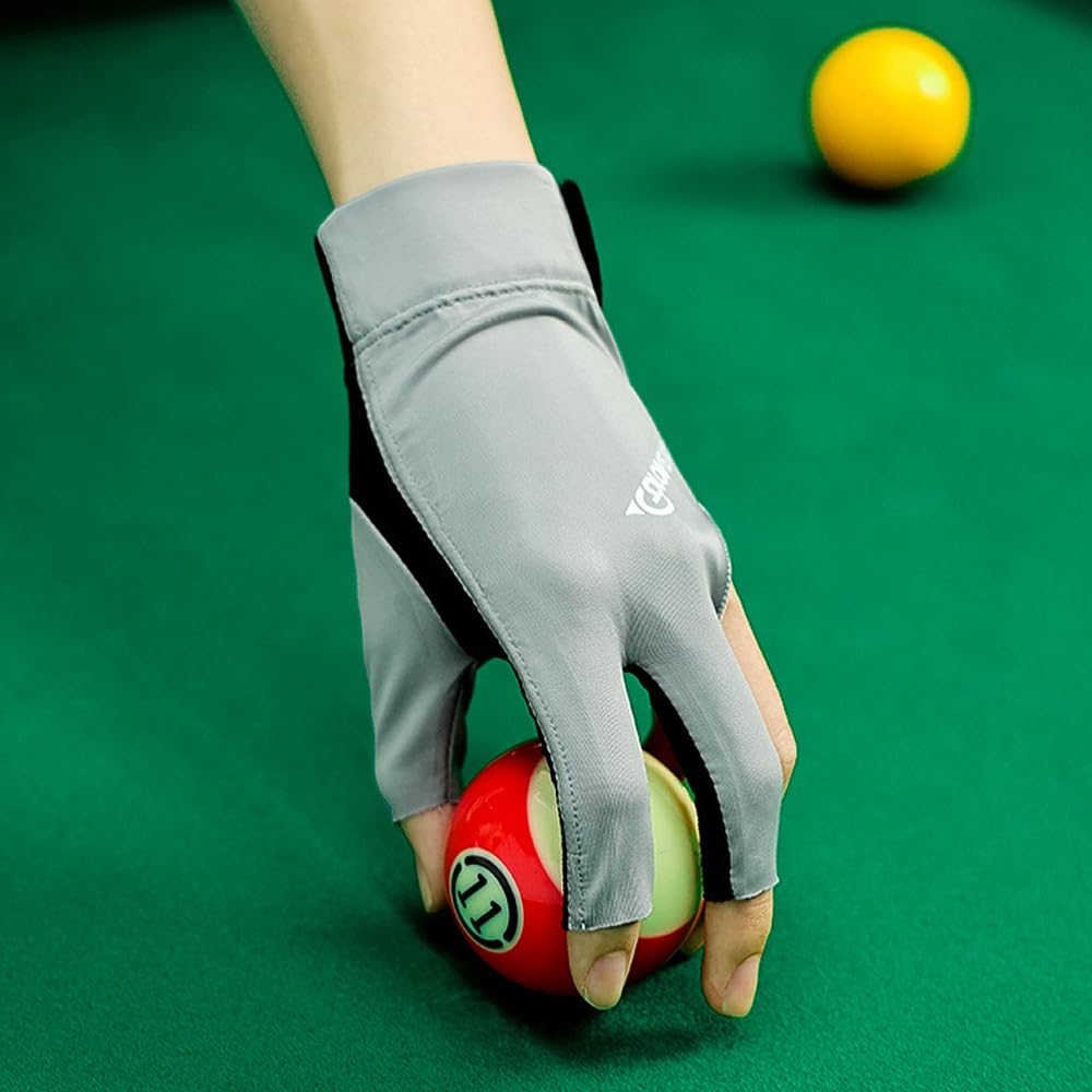 Left Hand Pool Glove for Billiards & Snooker - 3 Finger Cue Sports Glove for Men & Women | Perfect for Professional Play & Casual Gaming