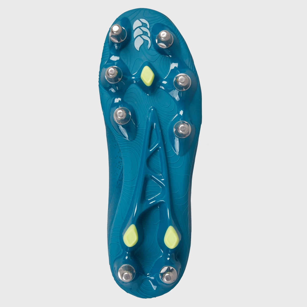 Canterbury Stampede Groundbreak Team SG Rugby Boots - Men's Rugby Cleats for Firm Ground, Lightweight & Durable with Anti-Clog Sole - Perfect for Rugby Matches, Training & Outdoor Sports (Lagoon Blue)