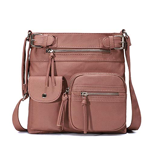 Stylish Women's Soft Leather Crossbody Shoulder Bag - Compact & Multifunctional Purse for Everyday Use, Travel, and Shopping
