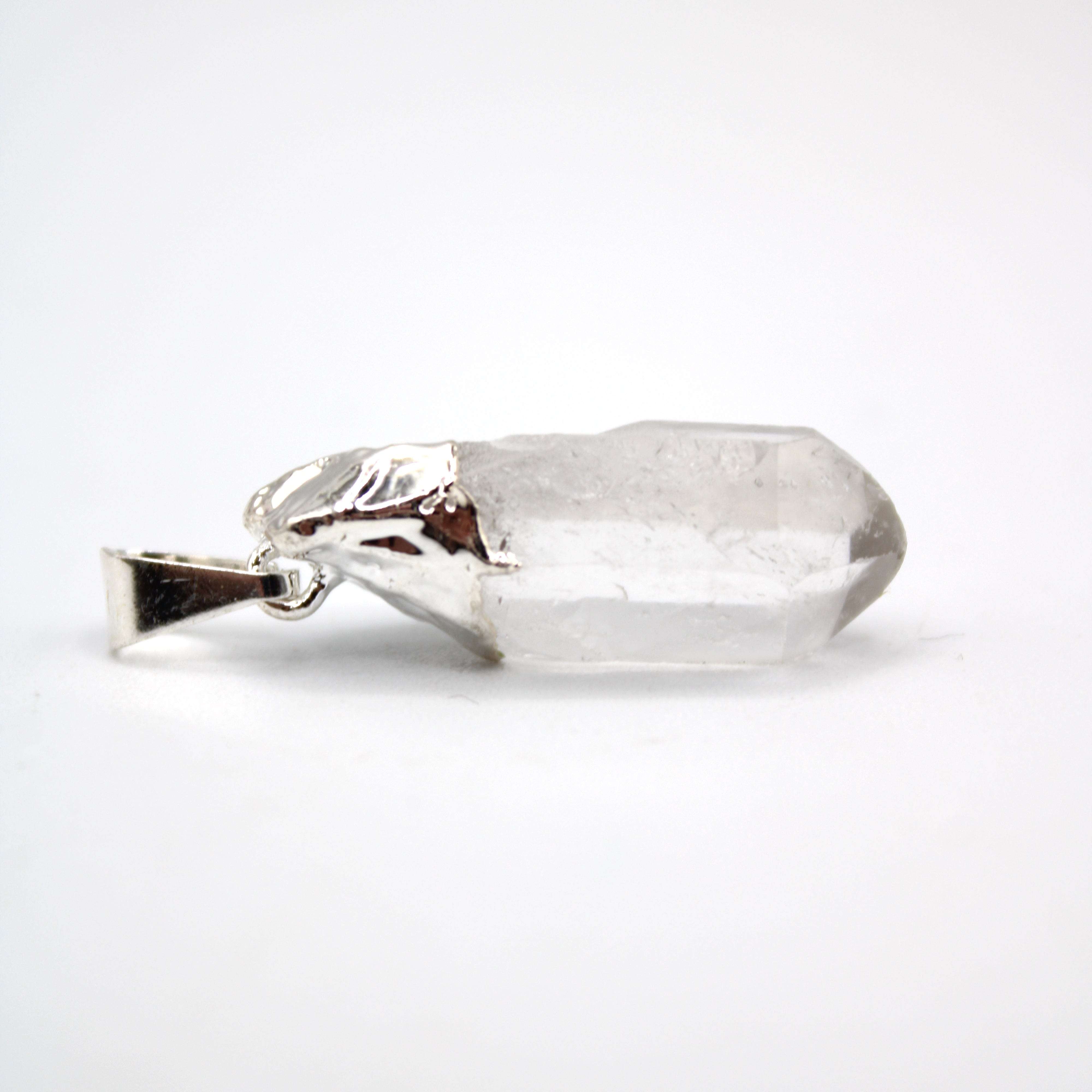 Natural Clear Quartz Crystal Pendant Necklace for Women - Healing Stone Jewelry for Meditation, Energy Cleansing & Spiritual Gifts