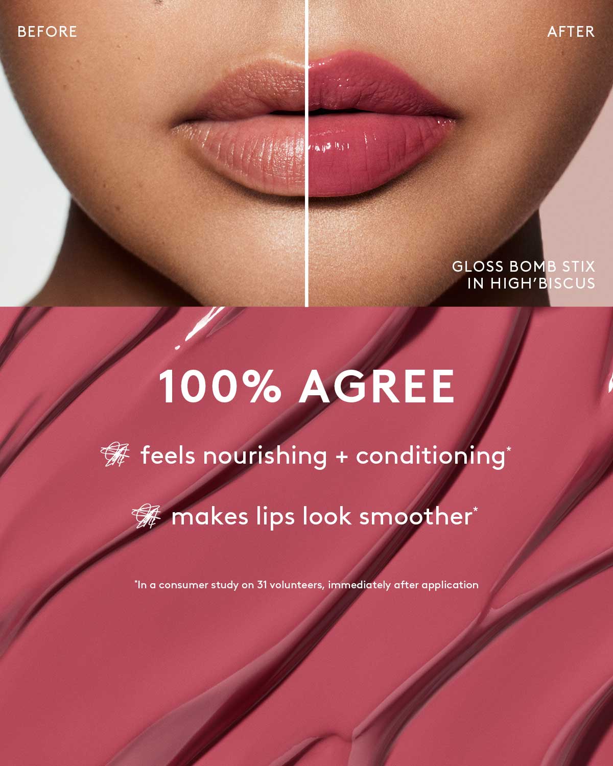 Fenty Beauty Gloss Bomb Stix High Shine Lip Gloss Stick - Fenty Glow Universal Shimmer, Hydrating & Non-Sticky | Perfect for Everyday Wear, Date Night & Makeup Looks