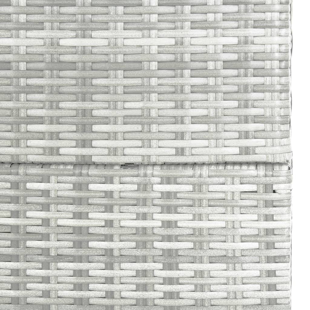 All-Weather Wicker Garden Storage Box with Lid - 59.1