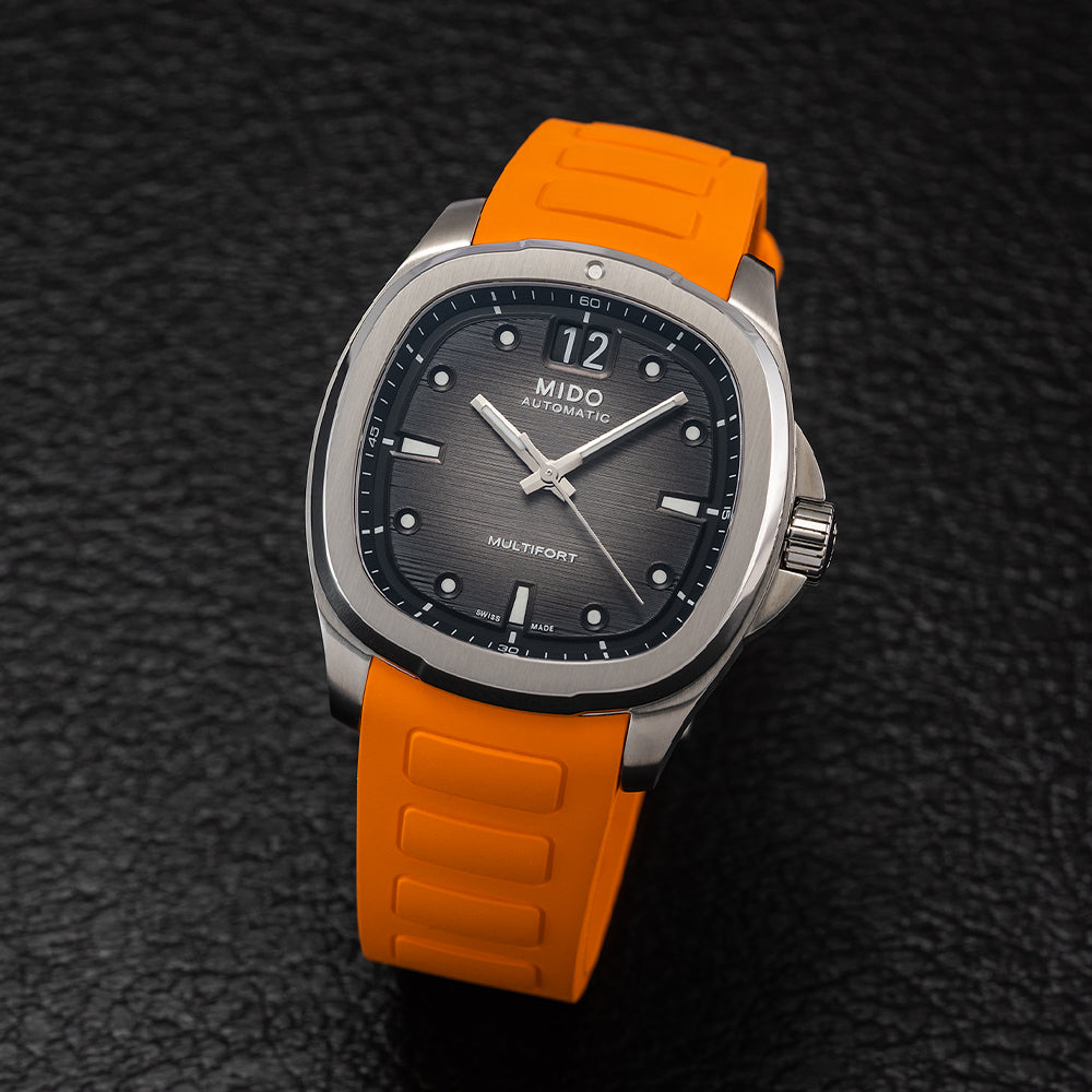 Tissot Multifort TV Big Date 40mm Men's Watch with Grey Dial & Leather Strap - Perfect for Business, Casual & Formal Occasions