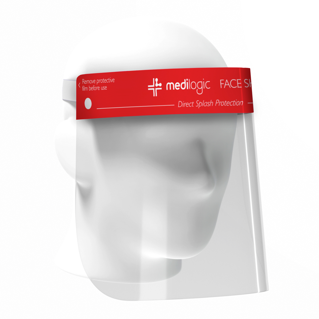 10 Pack Disposable Full Face Shields - Clear Protective Visors for Safety & Hygiene - Ideal for Healthcare, Food Service & Public Use