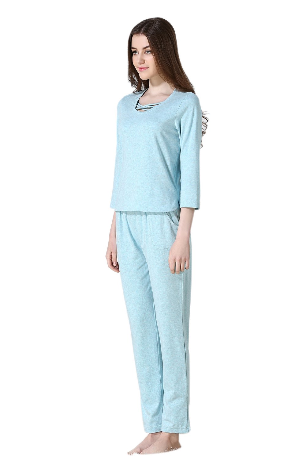 2016 New Autumn 2-Piece Pajama Set for Women - Soft Cotton Sleepwear, Cozy Loungewear for Home - Perfect for Relaxing, Sleeping & Casual Wear