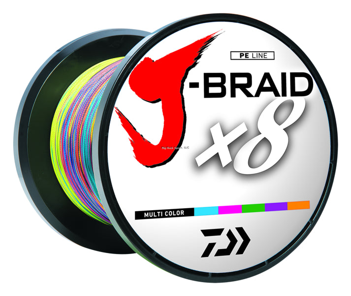 Daiwa J Braid x8 8 Strand High Performance Braided Fishing Line - 328, 548, 3300 Yards - Saltwater & Freshwater Fishing for Bass, Trout, and Saltwater Game Fish