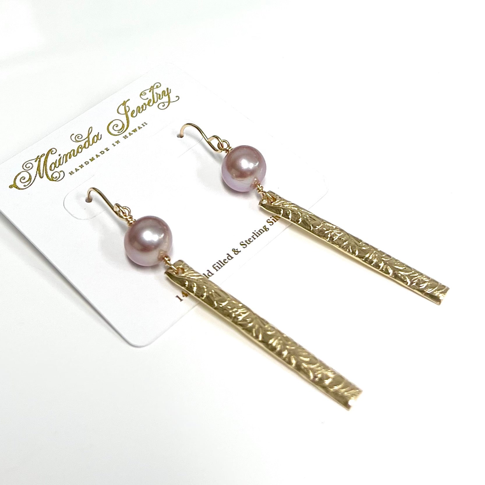 E610 Pink Pearl Earrings for Women - Elegant Melia Pearl Stud Earrings for Daily Wear, Parties & Gifts