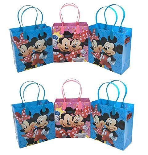 24-Piece Disney Mickey & Minnie Mouse Party Favor Bags - Bulk Goodie Bags for Birthday Parties, Baby Showers & Kids' Events - Perfect for Candy, Toys & Gifts