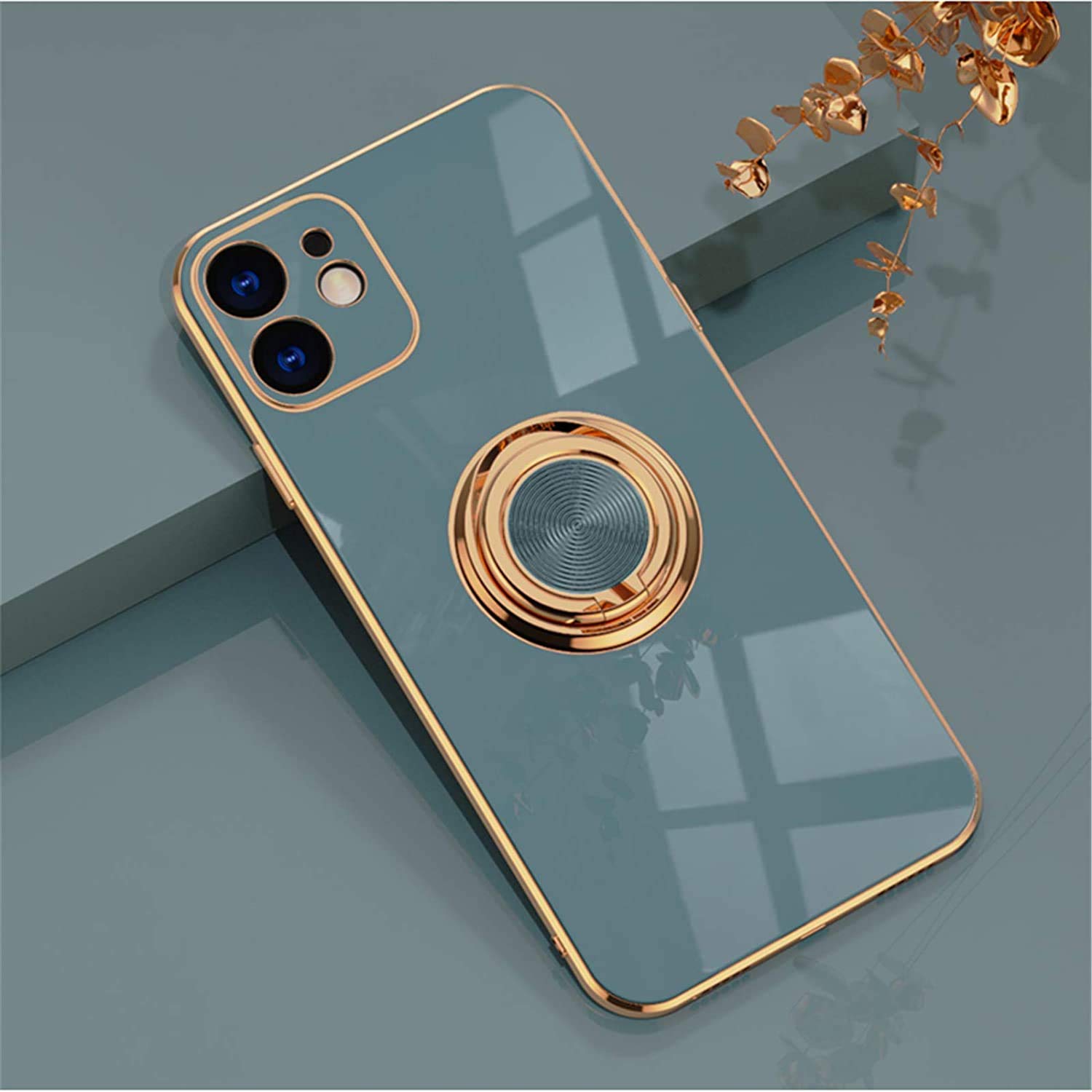 360° Rotating Magnetic Ring Holder Case for iPhone 12 (6.1