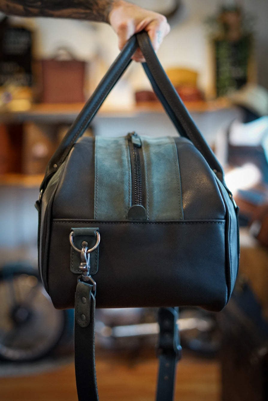 Ranch Hand Duffle Bag - Two Tone (Flat Black + Steel Grey) - Durable Travel Duffel for Gym, Work, and Outdoor Adventures