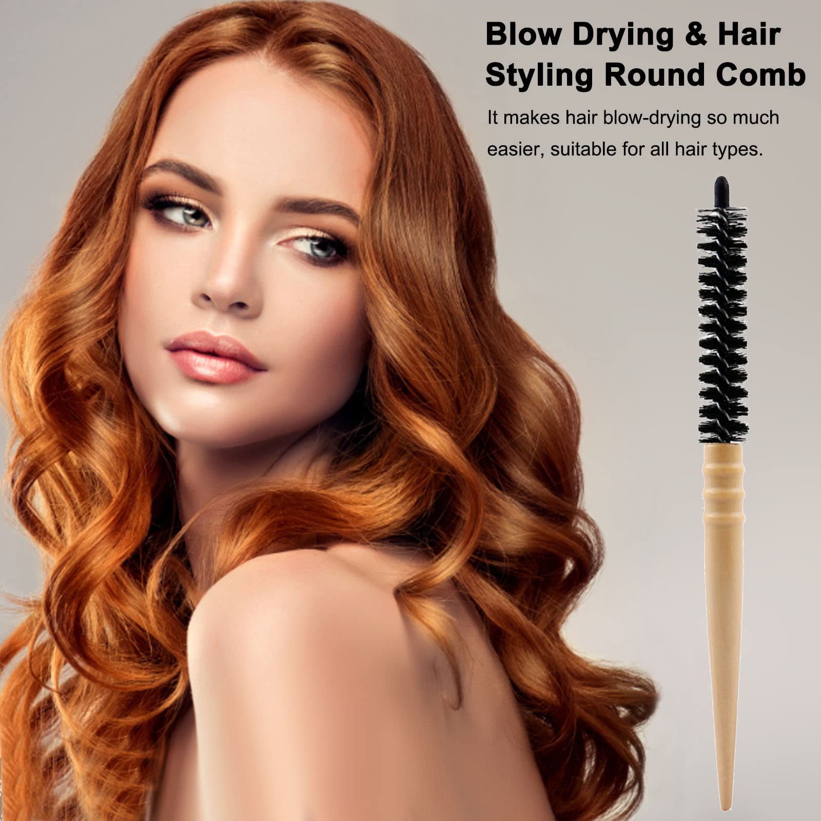 Curling Hair Styling Comb - Static Free Round Roller Hairbrush for Blow Drying & Styling | Salon & Home Use | Perfect for Creating Voluminous Curls & Waves