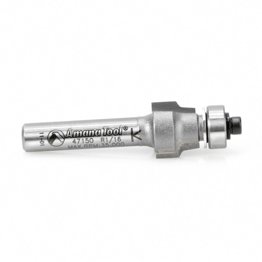 Amana 47150 1/4-Inch Shank No File Trim Router Bit for Woodworking & DIY Projects | Perfect for Edge Trimming & Decorative Molding