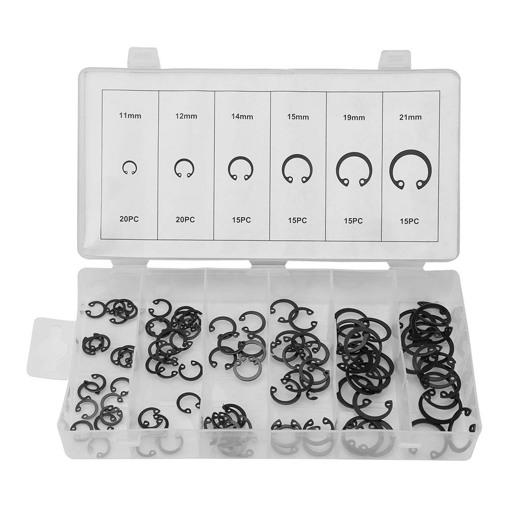High-Quality Circlip Assortment Set - Piston Retaining Ring Kit with Storage Box | Perfect for Automotive, Machinery & DIY Repairs