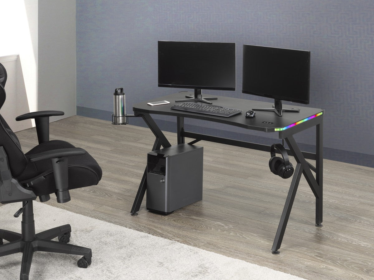 Premium Gaming Desk & Chair Set - Ergonomic Green & Black Gamer Setup for PC & Console - Perfect for Streaming, Esports & Home Office
