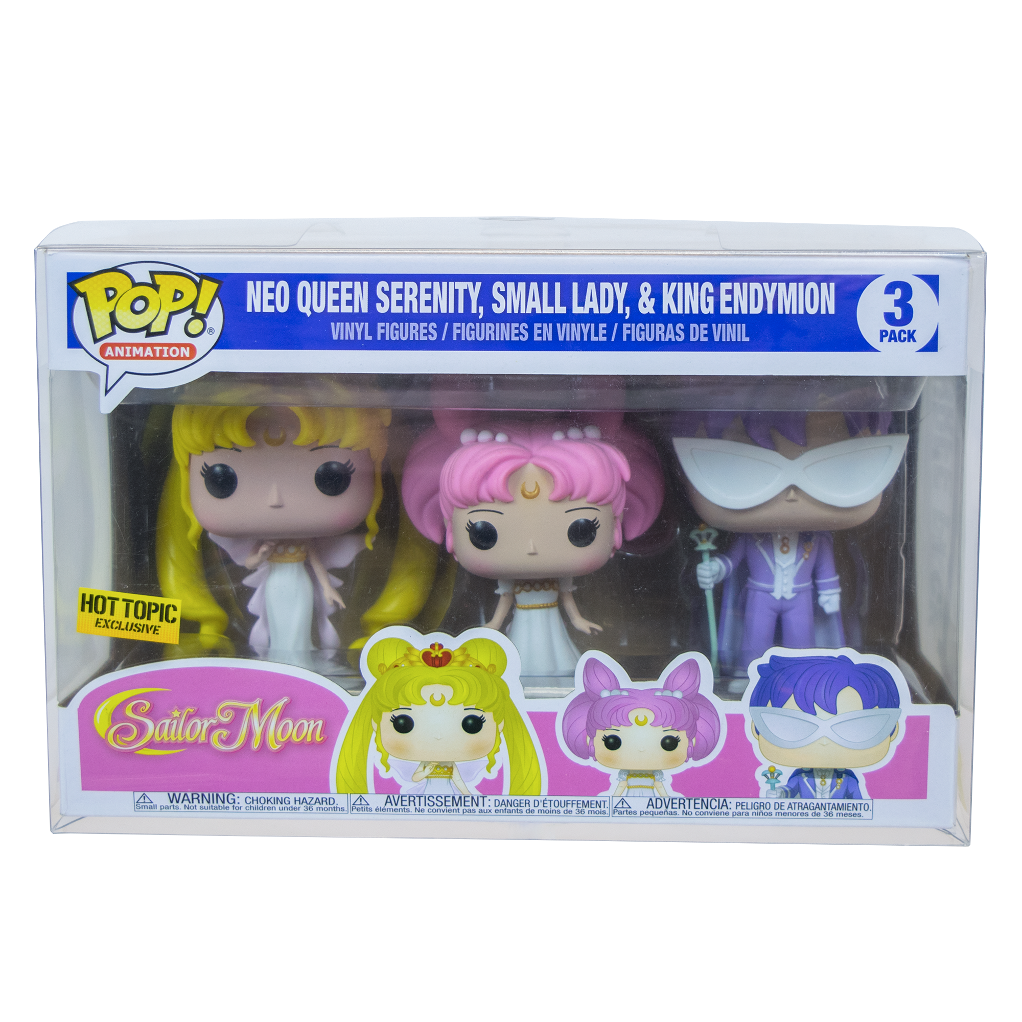 3 Pack Sailor Moon PopShield Protectors - Premium Anime Figure Protectors for Funko Pop Display & Collection Protection - Perfect for Home Decor, Office Display, and Gift Giving