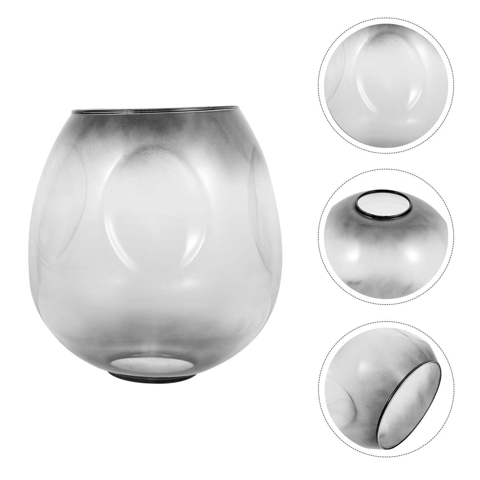 Beaupretty Clear Glass Lamp Shade - Round Globe Light Fixture Replacement for Ceiling, Bedside & Floor Lamps - Perfect for Living Room, Bedroom & Office Lighting Decor