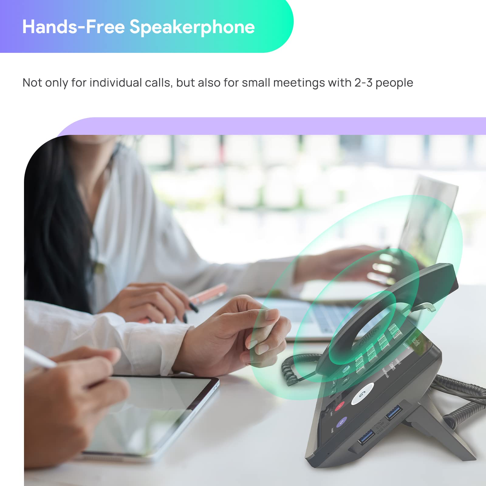 Yealink MP50 USB Phone Handset - Microsoft Teams & Skype for Business Certified, Bluetooth Desktop Phone for PC - Convert Mobile to Office Phone (No SIP/VoIP Registration) - Ideal for Remote Work, Call Centers & Home Office Setup