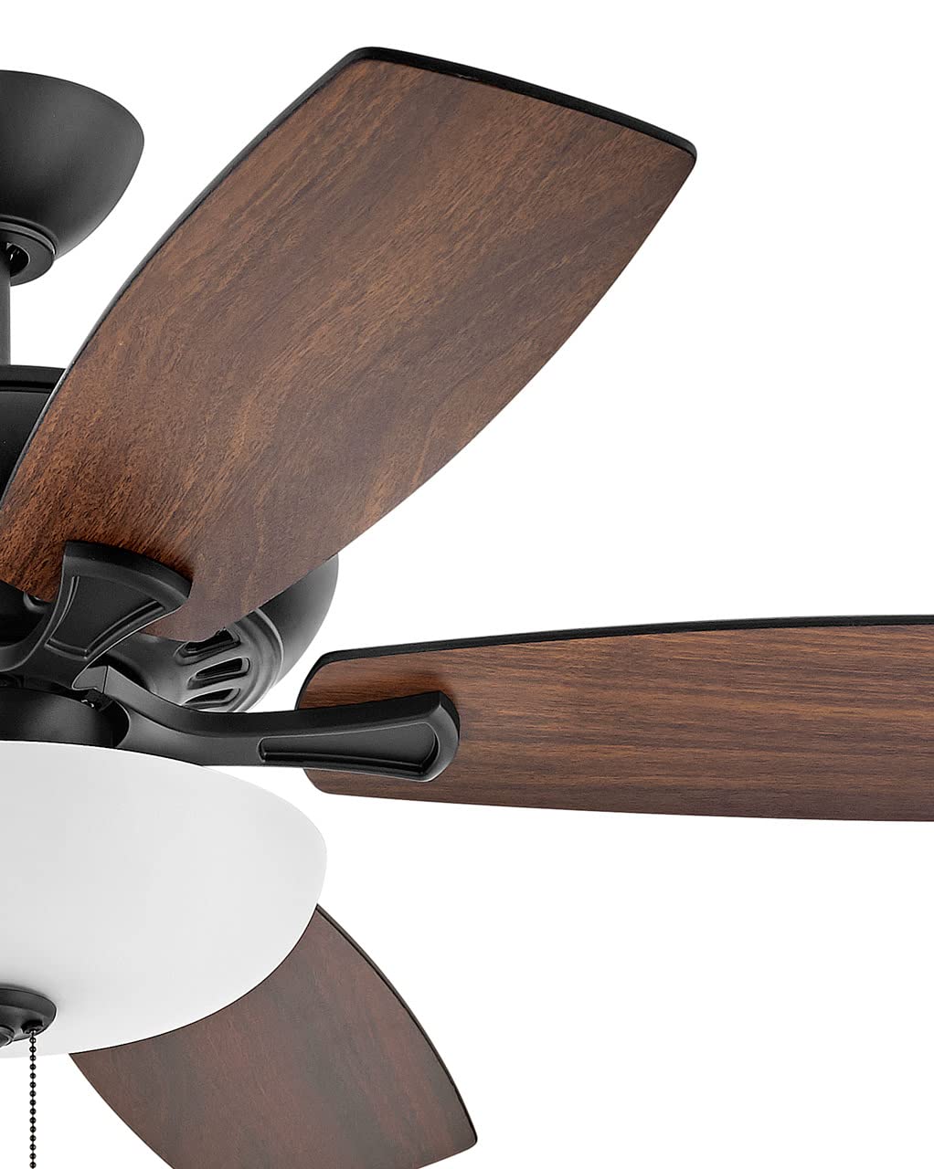 Hinkley 52 Inch Highland LED Ceiling Fan with Light - Matte Black Finish, Reversible Blades for Home Décor | Perfect for Living Room, Bedroom & Indoor Spaces
