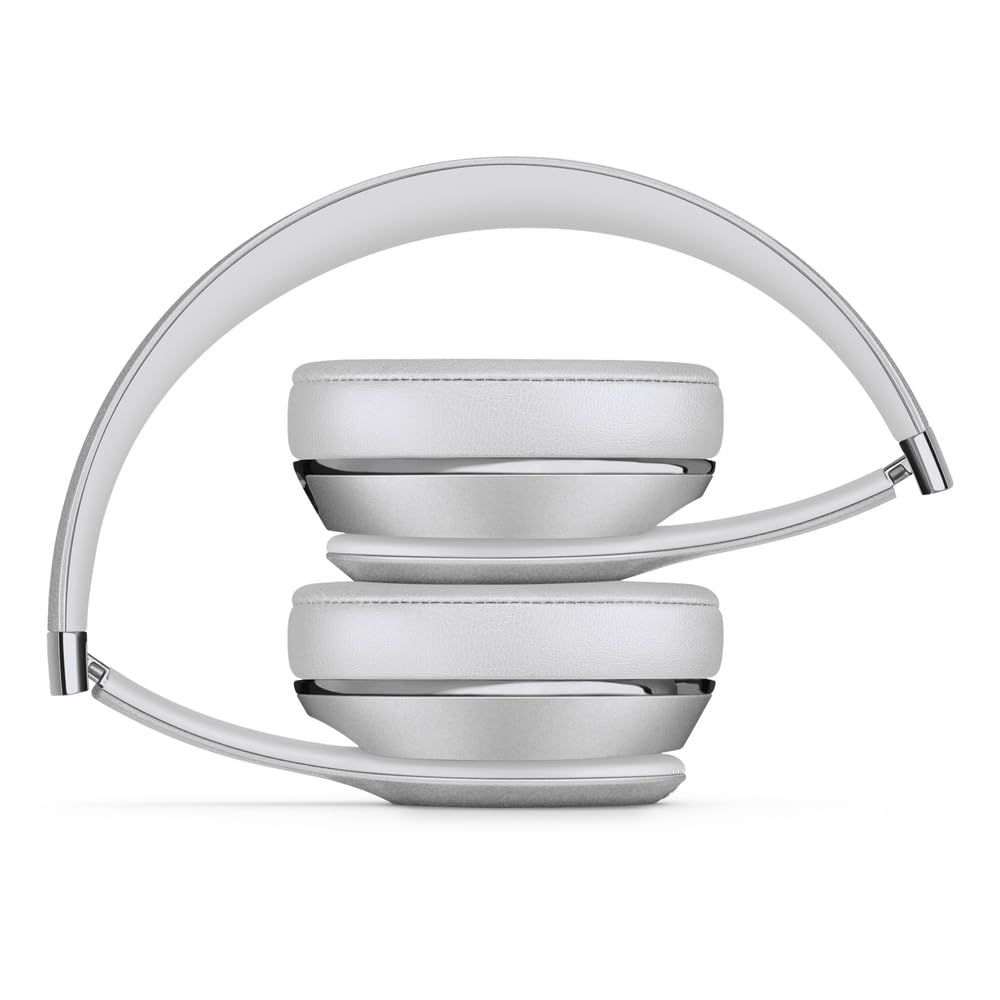 Beats Solo3 Wireless On-Ear Headphones - Silver (2024 Model) (Renewed) | Premium Sound Quality, Apple W1 Chip, 40-Hour Battery Life | Perfect for Gym, Travel & Music Lovers
