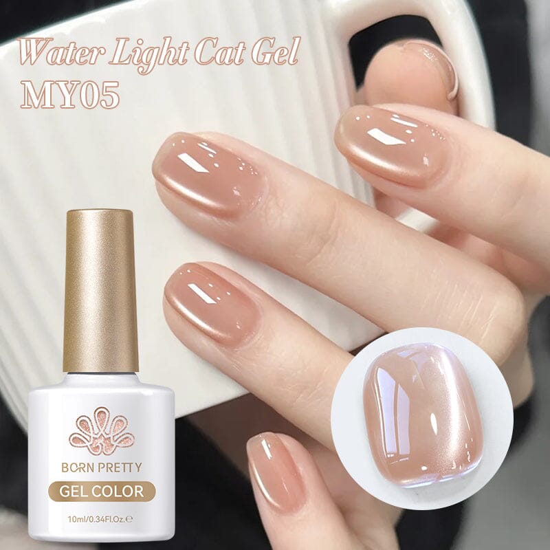 Water Light Cat Magnetic Gel Polish - First Love MY05 10ml Nail Art Kit for Home & Salon Use - Perfect for Manicures, Pedicures, and Nail Designs