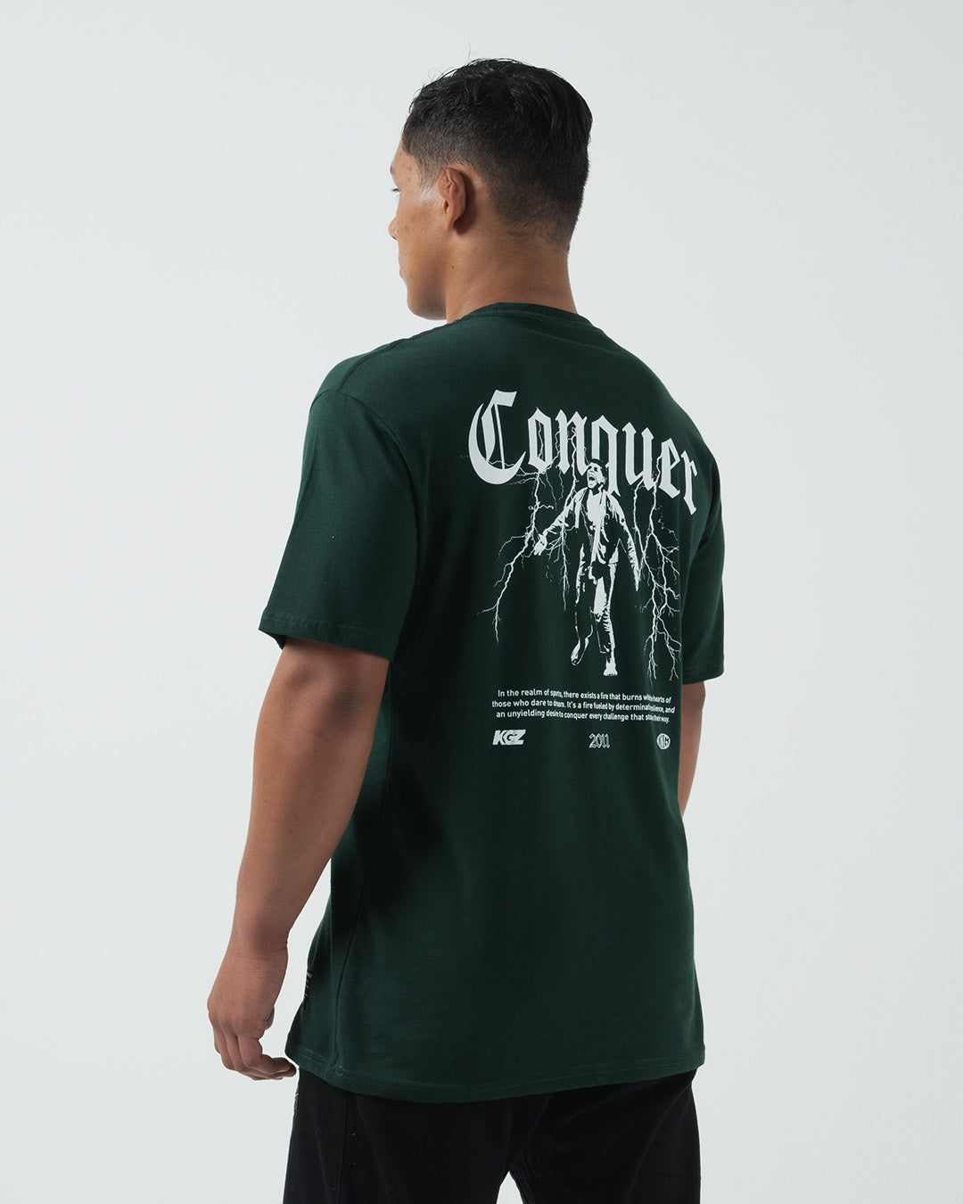 Conquer Tee - Premium Cotton Men's T-Shirt for Casual Wear & Street Style | Comfortable Everyday Outfit for Gym, Work & Travel