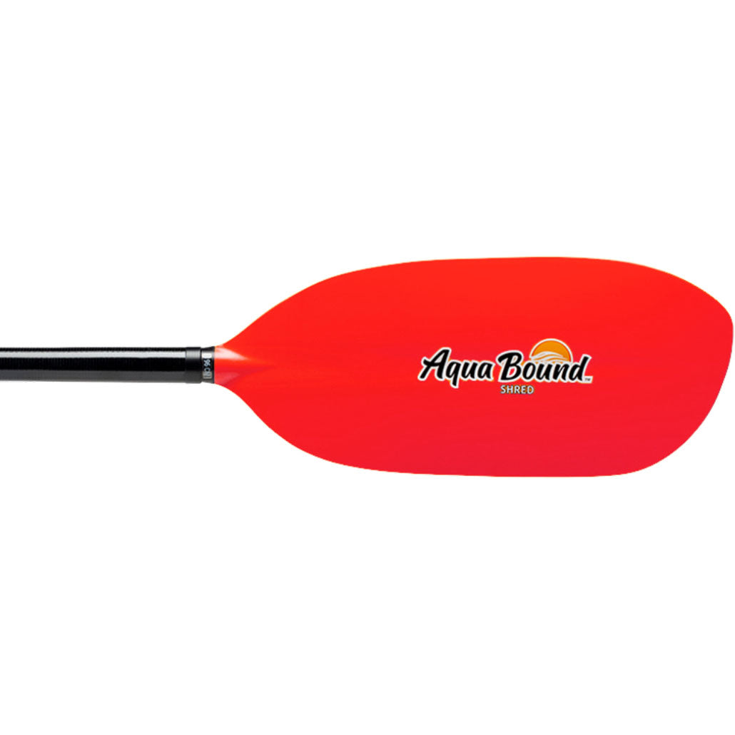 Aqua Bound Shred Fiberglass Straight Shaft 4-Piece Kayak Paddle - Lightweight & Durable for Touring, Fishing & Recreational Kayaking